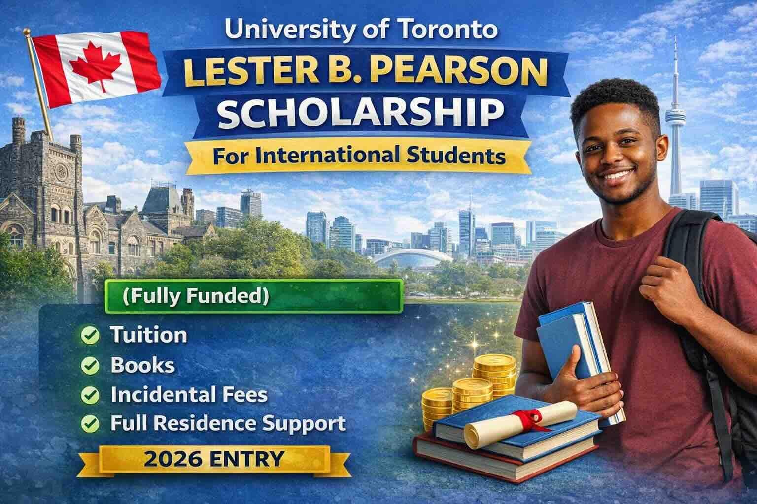 University Of Toronto Lester B. Pearson Scholarship For International ...